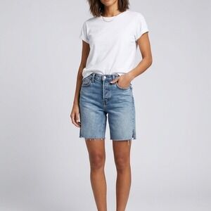Free People Light Blue Denim Jean Shorts
